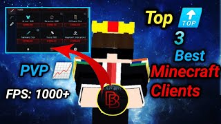 Top 3 Best Clients For Minecraft Bedrock Edition 🔥  The Best Client For FPS Boost And PVP For Mcpe [upl. by Eido]