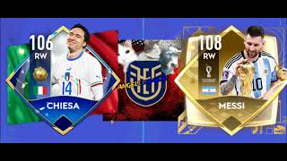 CHIESA VS MESSI CARDS FIFA MOBILE  EA FC 24 [upl. by Cherilyn]