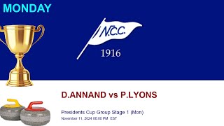 🥌 NCC Presidents Cup Group Stage 1 Mon  DANNAND vs PLYONS [upl. by Aicined354]