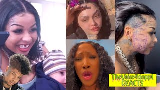 Blueface Reacts To Chrisean Rock face 😳 Jaidyn  Wack100 amp Chriseans friends Reactions [upl. by Faulkner]