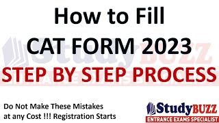 CAT 2023 registration starts How to fill CAT form Step by step guide  Dont make these mistakes [upl. by Jun]