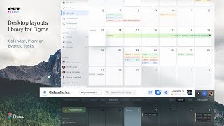 Prototyping for desktop apps Calendar planner timetable layout Fits for schedule and CRM [upl. by Enila]