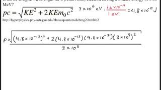 De Broglie postulated that the relationship λhp is valid for relativistic particles [upl. by Nilved11]