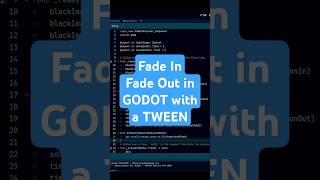 Fade InOut component with a TWEEN  GODOT DEVLOG №0 🍂 devlog shorts tutorial indiegamedevlog [upl. by Gibeon]