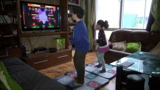 stepmania DanceDanceRevolution jeux et tapis de dance par Adam et Neda dEvry 91 song [upl. by Rew]