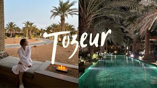 Un séjour à Tozeur  Vlog Tunisie Anantara Resort Musée Dar Cheraït Désert Dîner romantique [upl. by Fantasia]