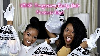 HUGE Drugstore Curly Hair Products Haul [upl. by Lawton]