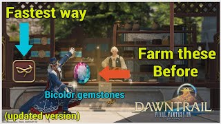 How to farm Bicolor gemstones for Dawntrail [upl. by Anoiuq700]