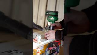 Rebated shutter lock installation 🚪 diy woodwork woodworking carpenter carpentry tool tools [upl. by Yliah]