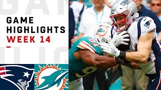 Patriots vs Dolphins Week 14 Highlights  NFL 2018 [upl. by Eelaras]