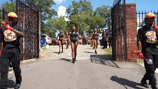 TUSKEGEE UNIVERSITY MARCHING BAND MARCHING IN FOR FIRST HOME GAME OF 2024 [upl. by Moriarty]