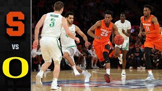 Syracuse vs Oregon Basketball Highlights 201819 [upl. by Laet390]