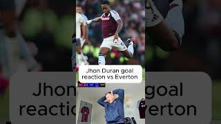 JHON DURAN GOAL OF THE SEASON REACTION  Jhon Duran vs Everton goal reaction avfc jhonduran duran [upl. by Aniri820]