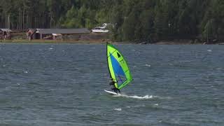 Windsurfer LT in high wind session in Finland [upl. by Iaka418]