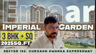 Emaar Imperial Garden  ❒ 3 BHK  SQ  2025 SqFt  Sector 102 Gurgaon Dwarka Expressway [upl. by Rowland290]