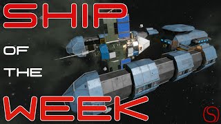 Ship of the Week  Gravity Salvage Ship  Space Engineers Ship Design Challenge [upl. by Natalee97]