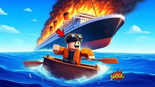 I Survived a REALISTIC SINKING SHIP in Roblox [upl. by Eniarol]