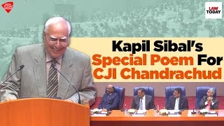 SCBA President Kapil Sibal Recites A Special Poem For CJI DY Chandrachud On His Retirement [upl. by Stier]