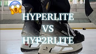 Bauer Vapor Hyperlite vs Hyp2rlite Skates [upl. by Jard]