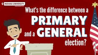 Whats the difference between a primary and a general election [upl. by Avahc]