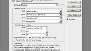 Color Settings In Photoshop CS3 For Lab Printing [upl. by Ponton]