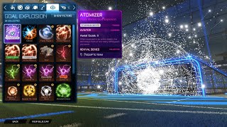 Brand New Titanium White Atomizer Rocket League Titanium White Atomizer Showcase [upl. by Richmal]