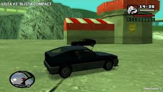 GTA San Andreas  BLISTA COMPACT Ubicación Exportación De Autos PS2PS4 [upl. by Yseulta]