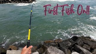 First Time Fishing Evans Head  Land Based Fishing [upl. by Bernstein854]