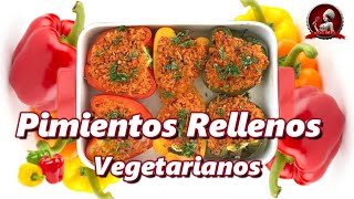 Pimientos rellenos al horno Vegetariano 👩‍🍳 Receta Sencilla y Saludable [upl. by Lebna]