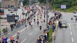 Hamburg Halbmarathon hella 30062024 Landungsbrücken [upl. by Neeliak616]