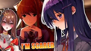 IM SCARED BUT KINDA INTO IT  Doki Doki Literature Club FULL PLAYTHROUGH [upl. by Aidekal894]