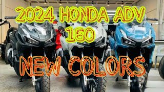 2024 HONDA ADV 160 NEW COLORS mairomotourvlog1976 [upl. by Ayotac278]