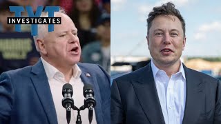 Tim Walz FINALLY Takes The Gloves Off On quotDipshquot Elon Musk [upl. by Countess677]