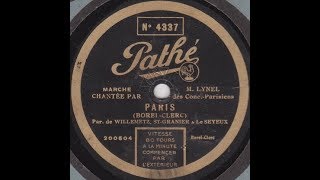 Louis Lynel quot Paris quot 1927 [upl. by Lesser]