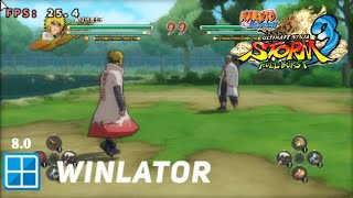 Naruto Storm 3 Full Burst HD Winlator 80 Official Update Snapdragon 695 Game Test [upl. by Frieder]