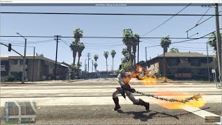 GTA 5 God Of War mod  Animation creation time lapse [upl. by Akeihsat]