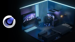 C4D Isometric Room tutorial 시포디 방 만들기 강의 [upl. by Olegnaleahcim]