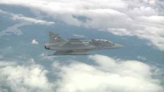 First flight with Royal Thai Air Force Gripen [upl. by Yngiram265]