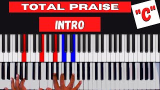 Total Praise Piano Tutorial Intro in C [upl. by Atinev]