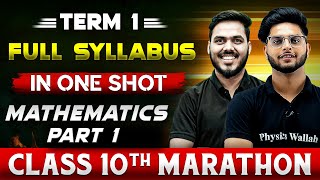 Complete CBSE Maths  10th  Part1   Term  1 in One Shot  Marathon Series [upl. by Bent925]