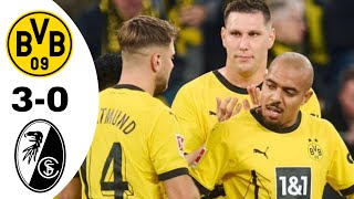 Borussia Dortmund VS SC Freiburg 30 Highlights  Bundesliga 20232024 [upl. by Jauch]