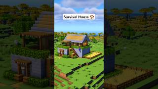 Minecraft Easy Survival House 🏠 minecraft [upl. by Kenta]