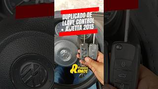 DUPLICADO DE LLAVE CONTROL PARA JETTA 2015  CERRAJERIA RAMOS 🚗🔑 [upl. by Ettesus]