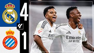 HIGHLIGHTS  Real Madrid 41 Espanyol  LaLiga 202425 [upl. by Minda928]