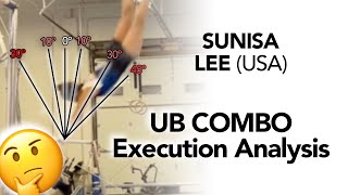 Sunisa Lees VIRAL Uneven Bars Combo  Execution and Score Analysis [upl. by Aire]