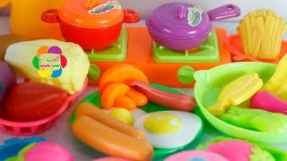 لعبة المطبخ الحقيقى واجمل العاب الطبخ للبنات والاولاد real kitchen toy set [upl. by Neiht]