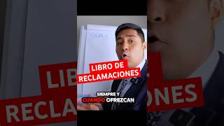 🚨DEBES CONOCER ESTO sobre el LIBRO DE RECLAMACIONES librodereclamaciones reclamo libro indecopi [upl. by Tobit]