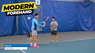 Modern Forehand Lesson With Tennis Doctor [upl. by Aisad]