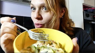 Zoodles mit SchinkenCreme Soße  Low Carb und gesund  CraSy´s 10 Minuten  Rezepte [upl. by Eirahs290]