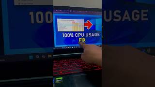 How to Fix 100 CPU Usage 🔥pctips shorts [upl. by Virgilia]